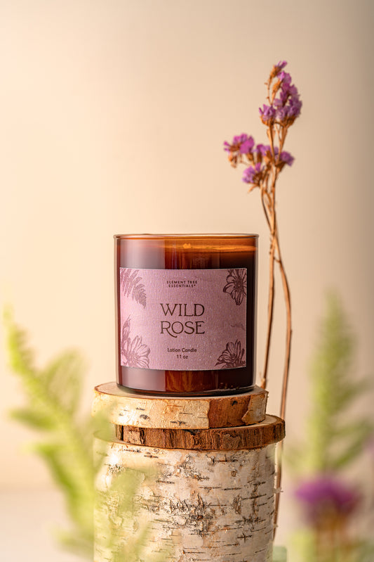 Wild Rose Lotion Candle