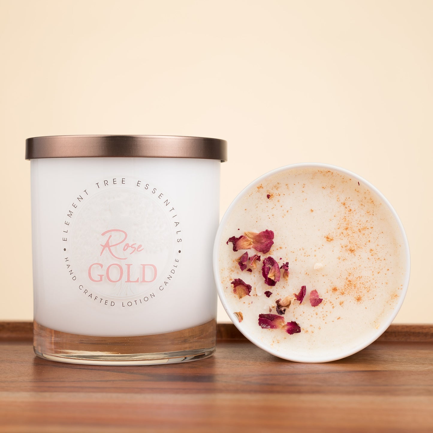 Rose Gold Lotion Candle