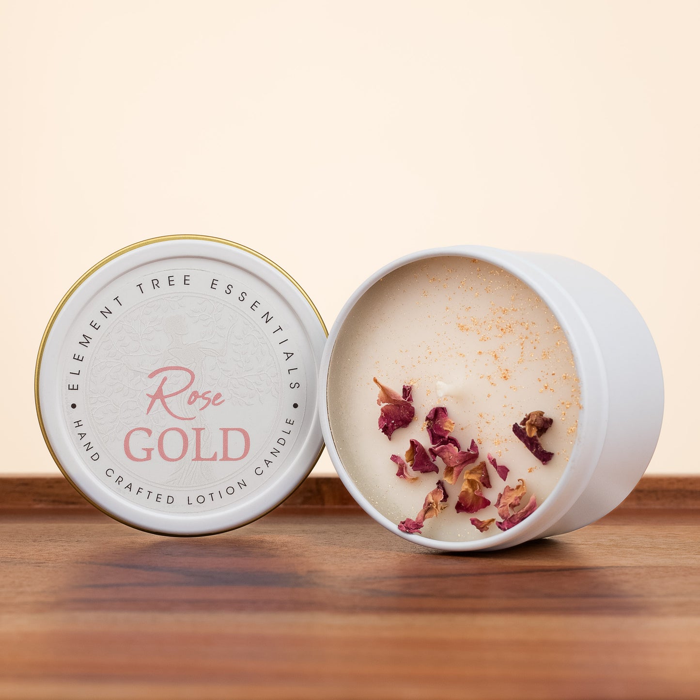 Rose Gold Lotion Candle