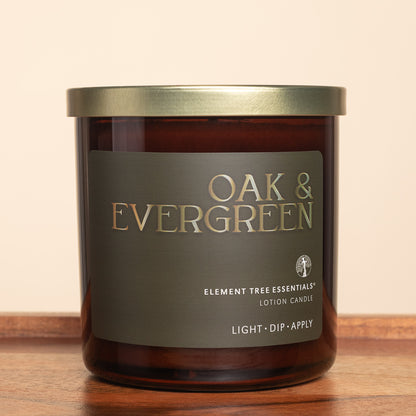Oak & Evergreen Lotion Candle