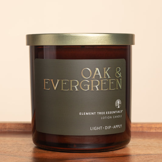 Oak & Evergreen Lotion Candle