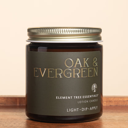 Oak & Evergreen Lotion Candle