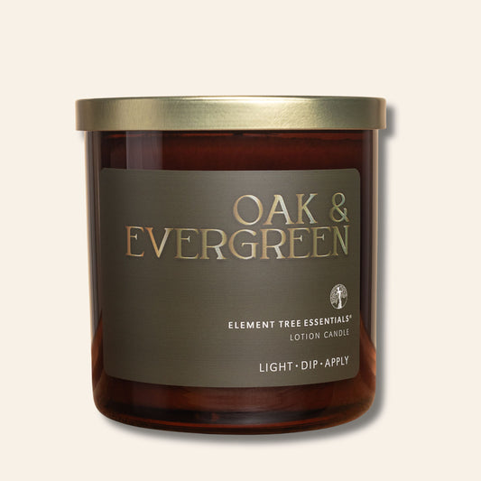 Oak & Evergreen Lotion Candle