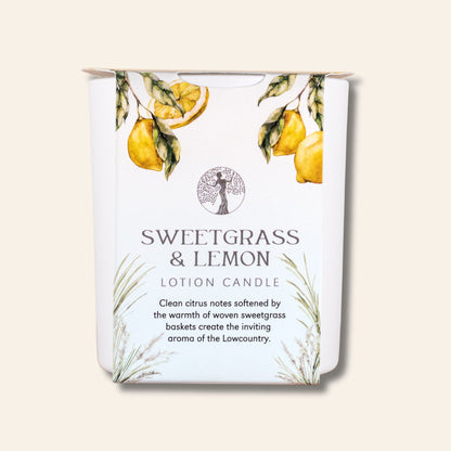 Sweetgrass & Lemon Lotion Candle
