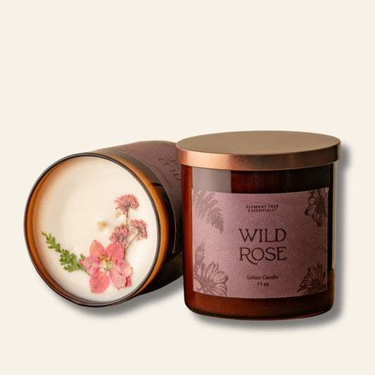 Wild Rose Lotion Candle