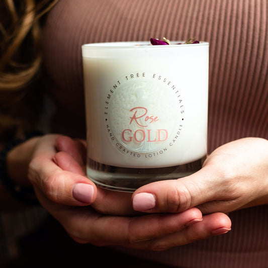 Rose Gold Lotion Candle
